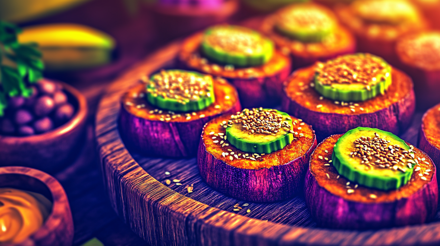 Toasts de Patate Douce Garnis