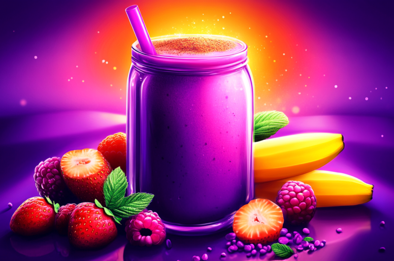 🍌 Smoothie Banane & Fruits Rouges 🍓